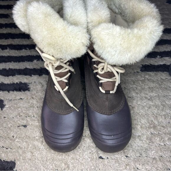 Columbia Sierra Summette brown insulated winter snow boots women’s shoe size 7 - Picture 3 of 10